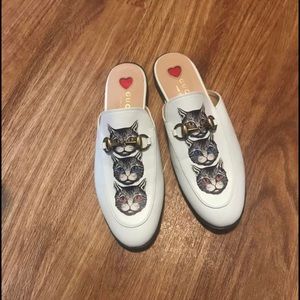 Gucci PrinceTown Mules with Mystic Cats
